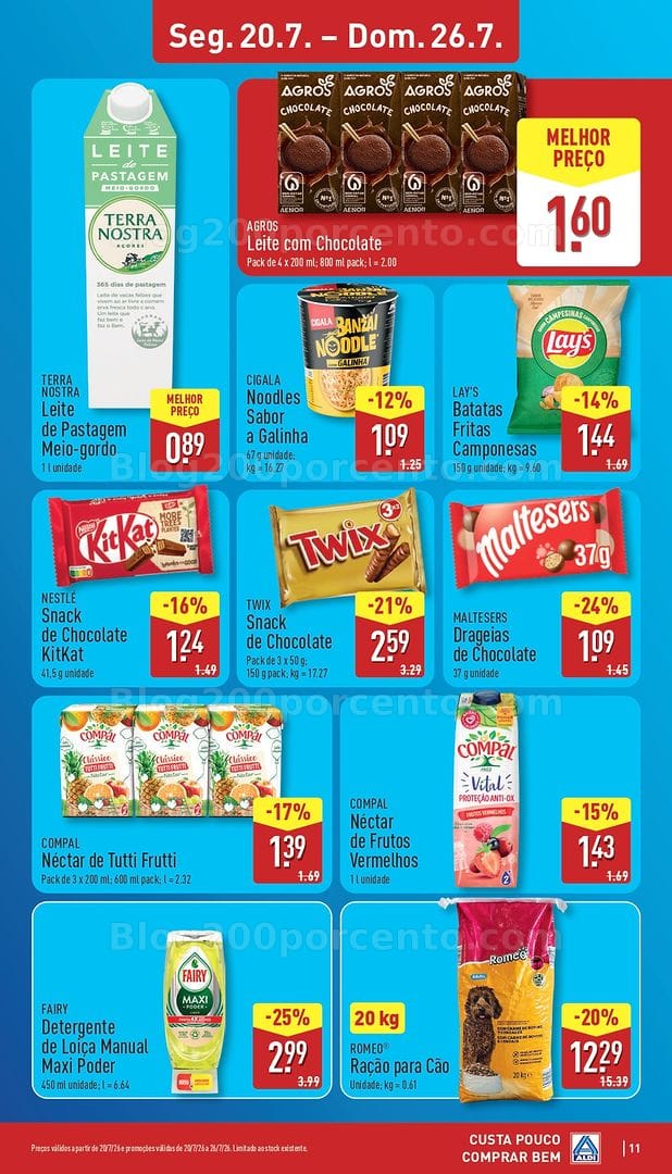 Antevisão Folheto ALDI Promoções de 20 a 26 julho